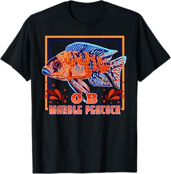 OB Peacock Cichlid Malawi Cichlid Aquarium Fish T-Shirt