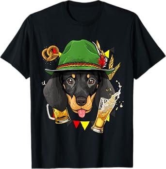 Oktoberfest Dachshund Germany Beer Fest Sausage Weiner Dog T-Shirt