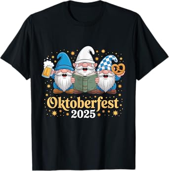 German Gnomes Funny Oktoberfest 2025 T-Shirt