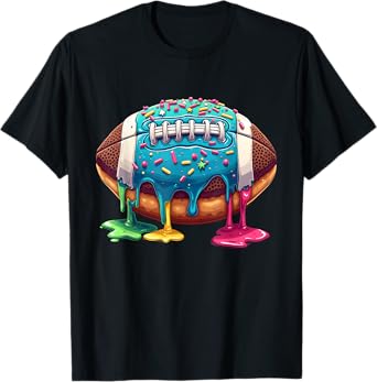 Ice Cream Football Drip Toddler Boys Youth Kids Women Men T-Shirt