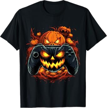 Boys Halloween shirt Gaming Controller Halloween Costume T-Shirt