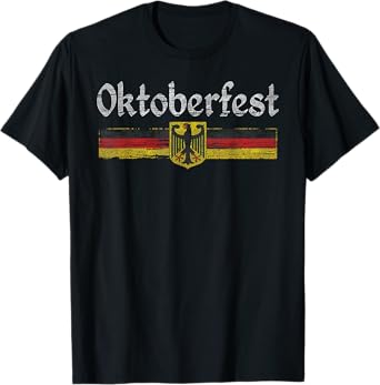 Funny Oktoberfest German Beer Men Women Vintage Germany Flag T-Shirt