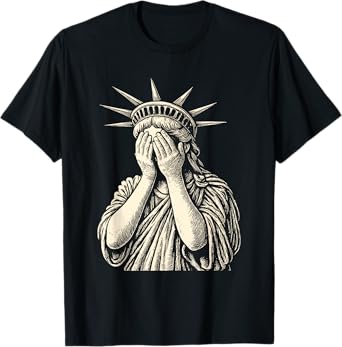 Resist Crying Statue of Liberty Protest Equality Men Women T-Shirt