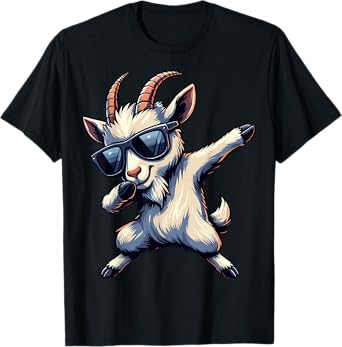 Dabbing Goat Sunglasses Animal T-Shirt