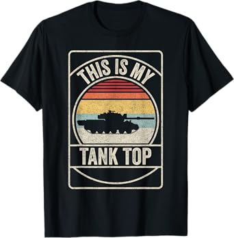 Retro Vintage M1 Abrams Tank Funny Sarcastic Military Pun T-Shirt