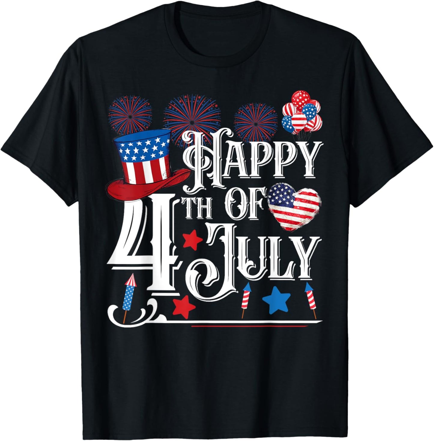 Happy 4th Of July Funny Fourth of July Independence Day Men T-Shirt