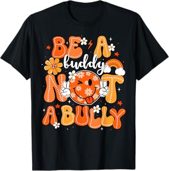 Be A Buddy Not A Bully Unity Day Anti Bullying Orange Kids T-Shirt