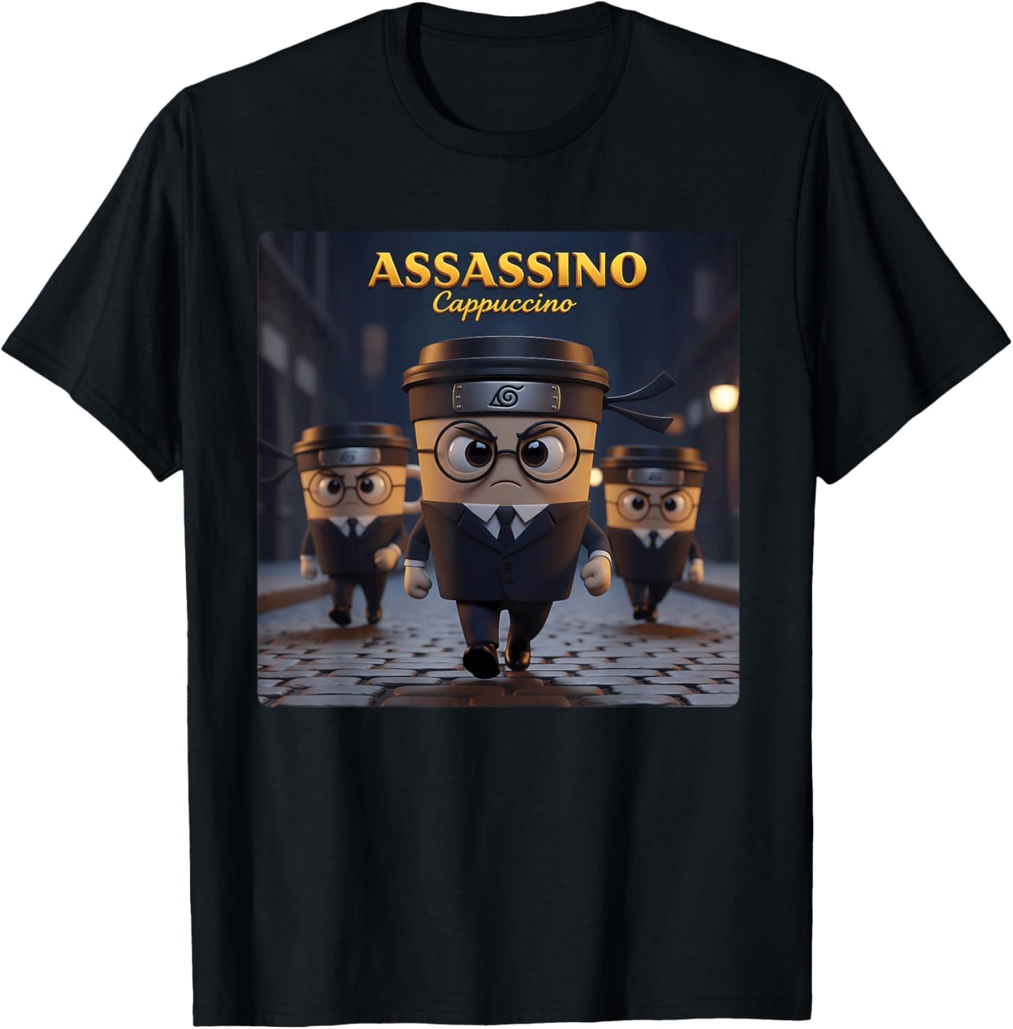 Cappuccino-Assassino Italian-Brainrot Meme Funny Gen Z T-Shirt