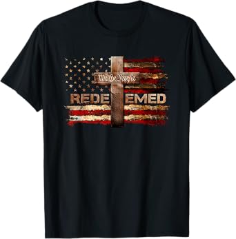 Redeemed Shirt, Jesus Shirts For Men, Cross Shirt, Christian T-Shirt