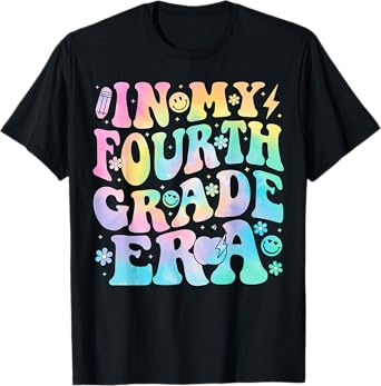 In My Fourth Grade Era Girl Tie Dye 4th Grade Back to School T-Shirt