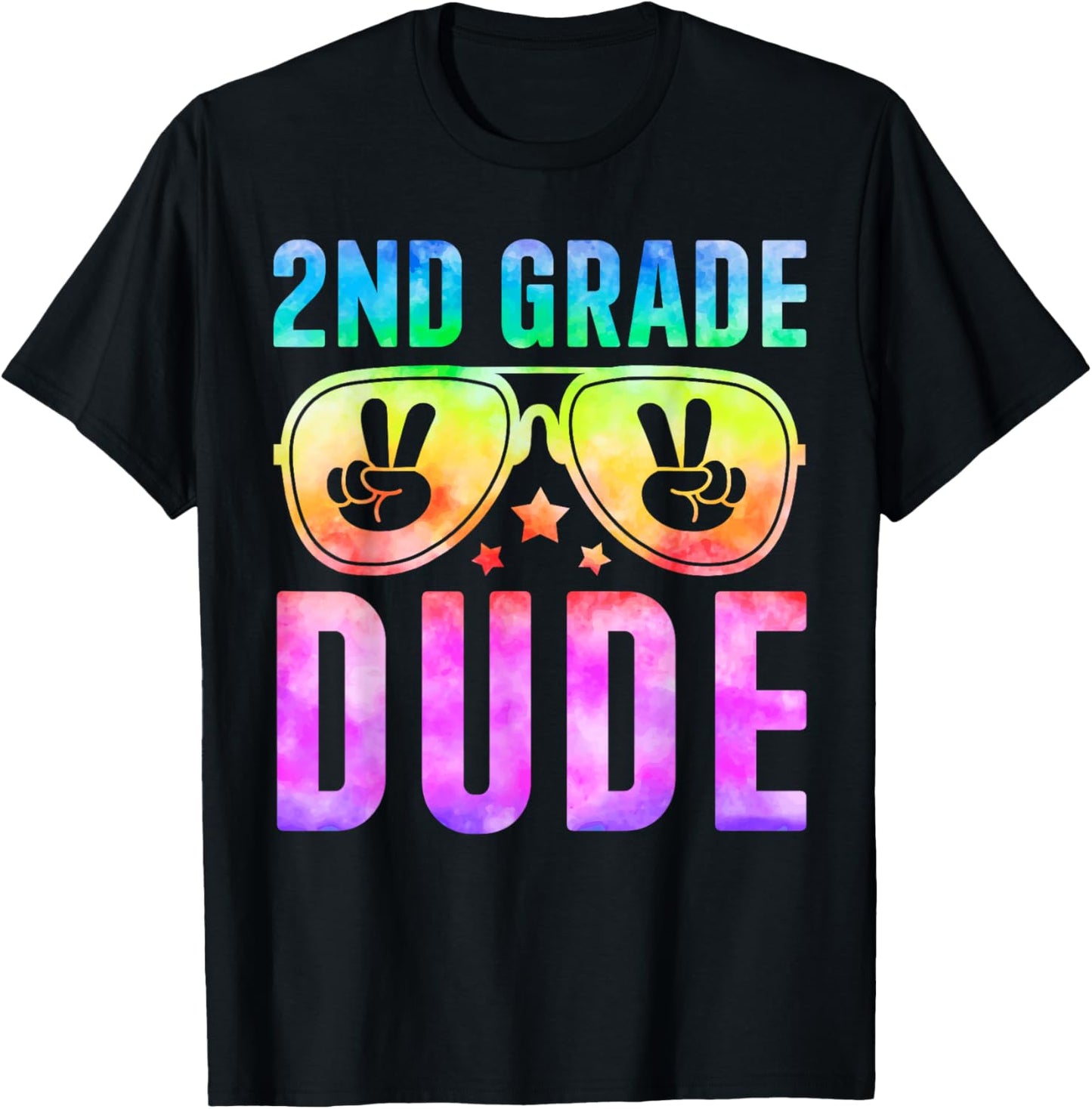 2nd Grade Cool Dude Tie Dye Back To School Second Grade Boys T-Shirt