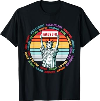 Resist Resistance Statue of Liberty Hands Off Protest T-Shirt