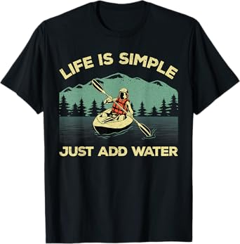 Unique Kayak Gift Oar Kayaking Accessories & Stuff Funny Kayaking Design For Men Women Paddling Canoeing Lover T-Shirt