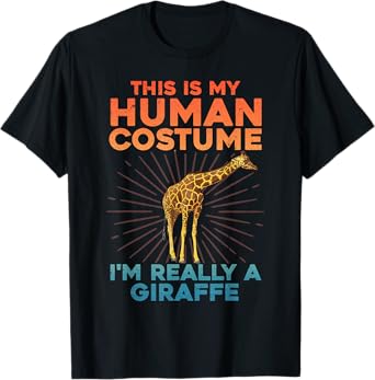 Cool Giraffe Art For Men Women Kids Toddler Giraffe Costume T-Shirt