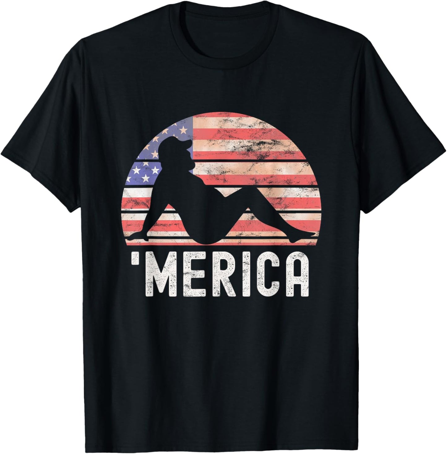 4th Of July Merica Fat Party Funny Drinking Adult Joke T-Shirt