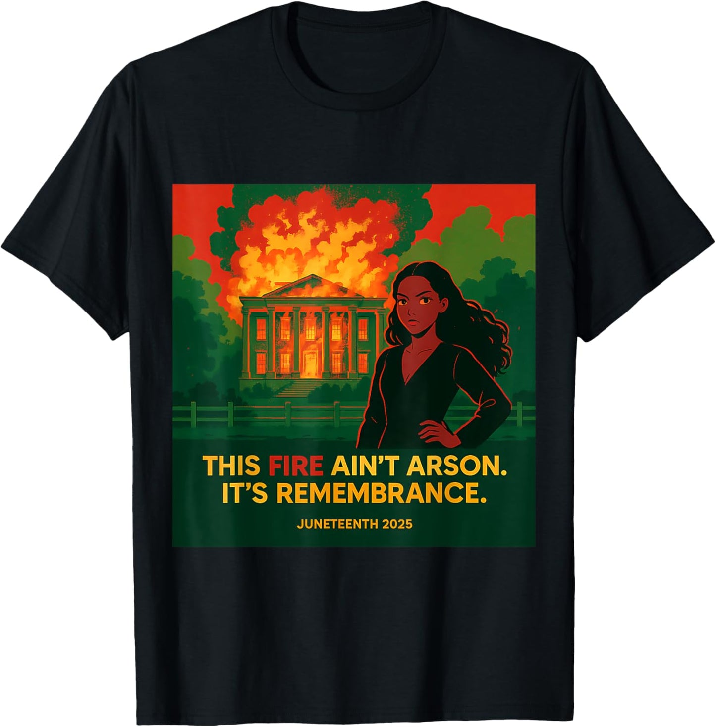 Nottoway Plantation This Fire Ain’t Arson It’s Remembrance T-Shirt