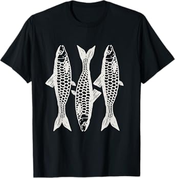 Sardines Apparel Ocean Lover Fisherman Aesthetic T-Shirt