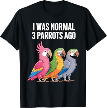 Cool Parrot Design For Men Women Macaw Bird Parrot Lover T-Shirt