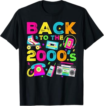 Back To 2000's 2000s Vintage Style 2000s Retro Party T-Shirt