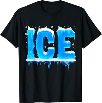 Ice Shirt Adult Kids Men Women Fire And Ice Costume T-Shirt