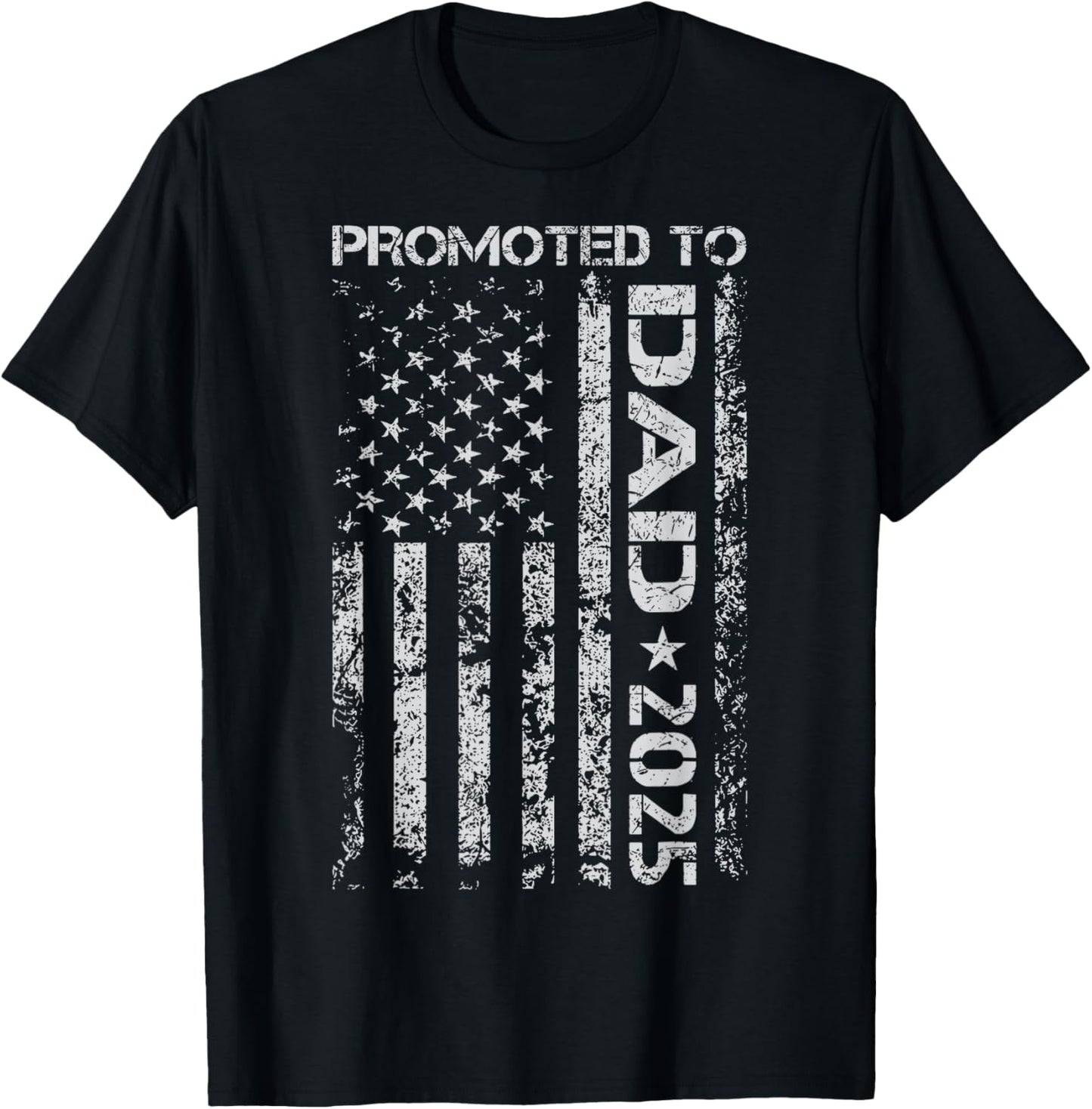 Promoted To Dad Est 2025 New Dad Baby Family First Time T-Shirt