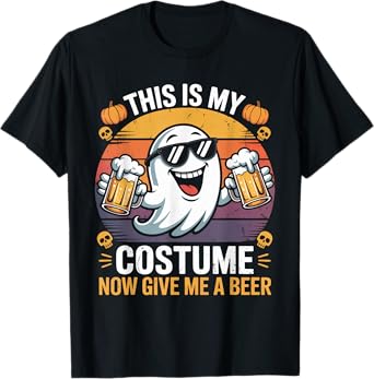 Funny Vintage Boo This is My Halloween Costumes Adults Mens T-Shirt