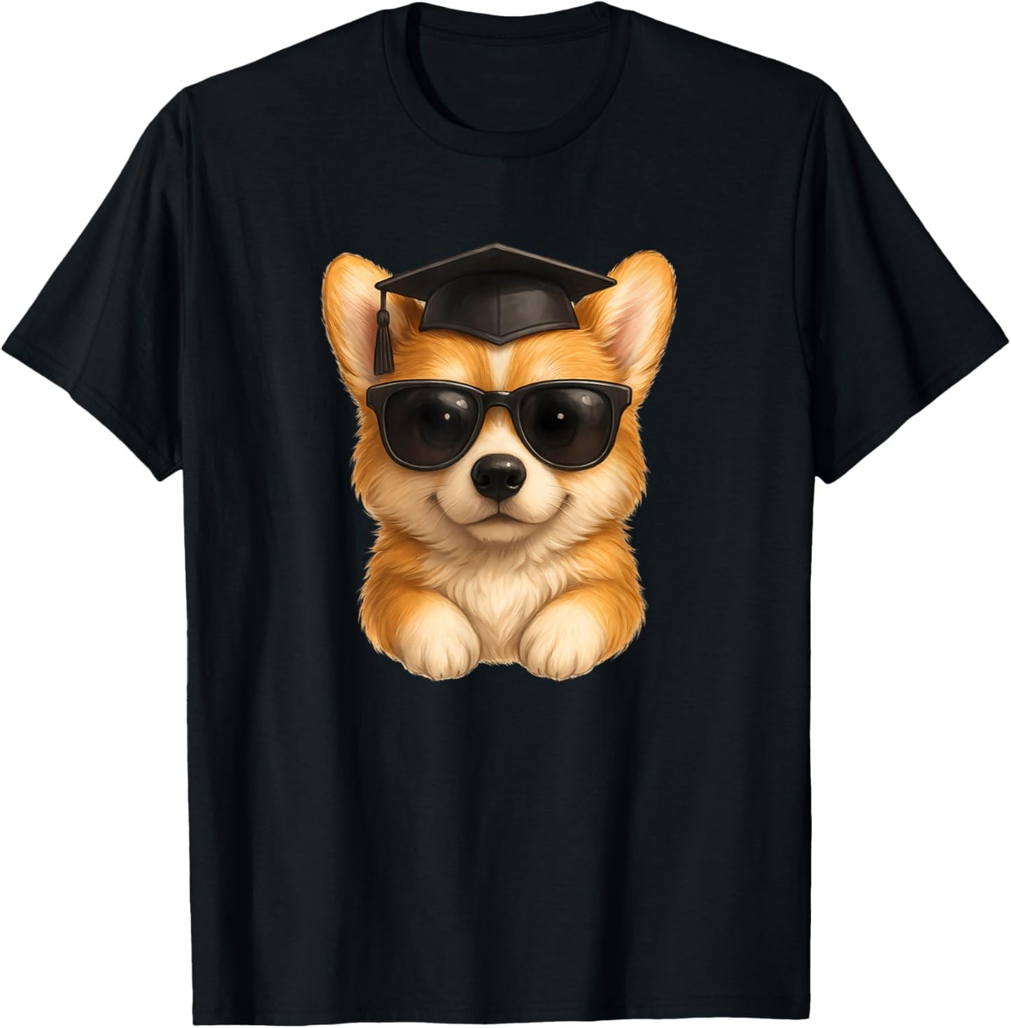 Kawaii Corgi Graduate Graduation Cute Dog Corgi Lover T-Shirt