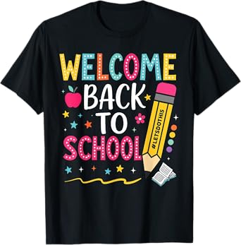 Welcome Back to School Shirts for Women Teacher Lets do this T-Shirt