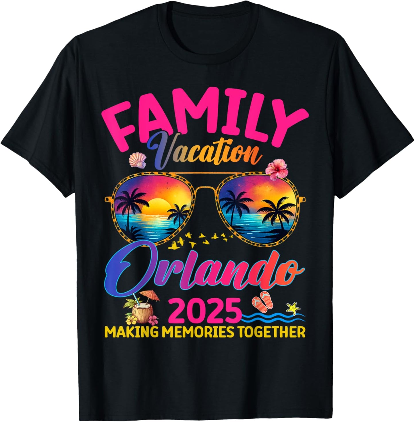 Family Vacation Orlando 2025 Family Matching Summer Trip T-Shirt