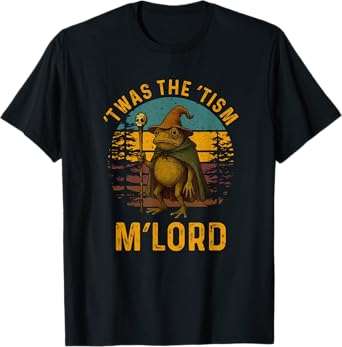 'Twas the 'Tism M'Lord Funny Wizard Frog Autism Shirt Mens T-Shirt