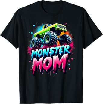 Monster Truck Mom 1st Birthday Party T-Shirt