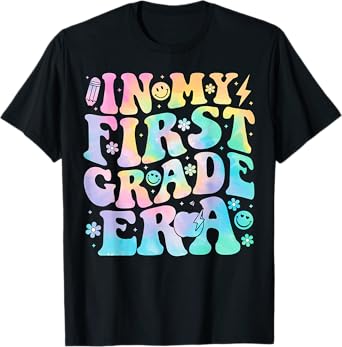 In My First Grade Era Girl Tie Dye 1st Grade Back to School T-Shirt
