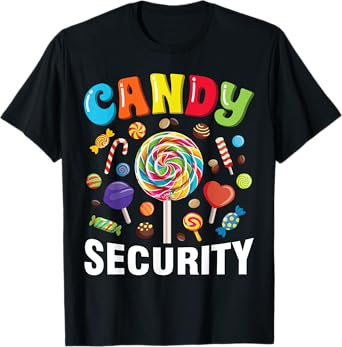 Candy Security Funny Halloween Costume T-Shirt