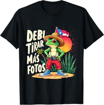 Debi Tomar Mas Fotos Rana Caribeña Camara Sol Tropical T-Shirt