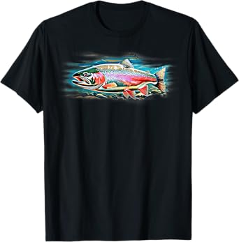 Rainbow Trout Fishing Gear - Men Women & Kids Rainbow Trout T-Shirt