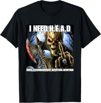 I Need Hugs Funny Cringe Hard Skeleton Meme T-Shirt