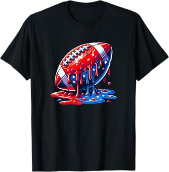 Patriotic Football Drip T-Shirt
