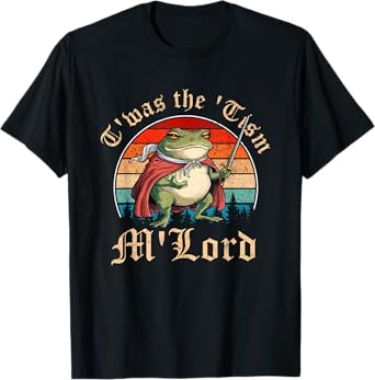 T'was the 'Tism M'Lord Funny Autism Medieval Knight Frog T-Shirt