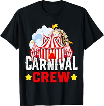 Carnival Crew Funny Circus Staff Costume Circus Theme Party T-Shirt