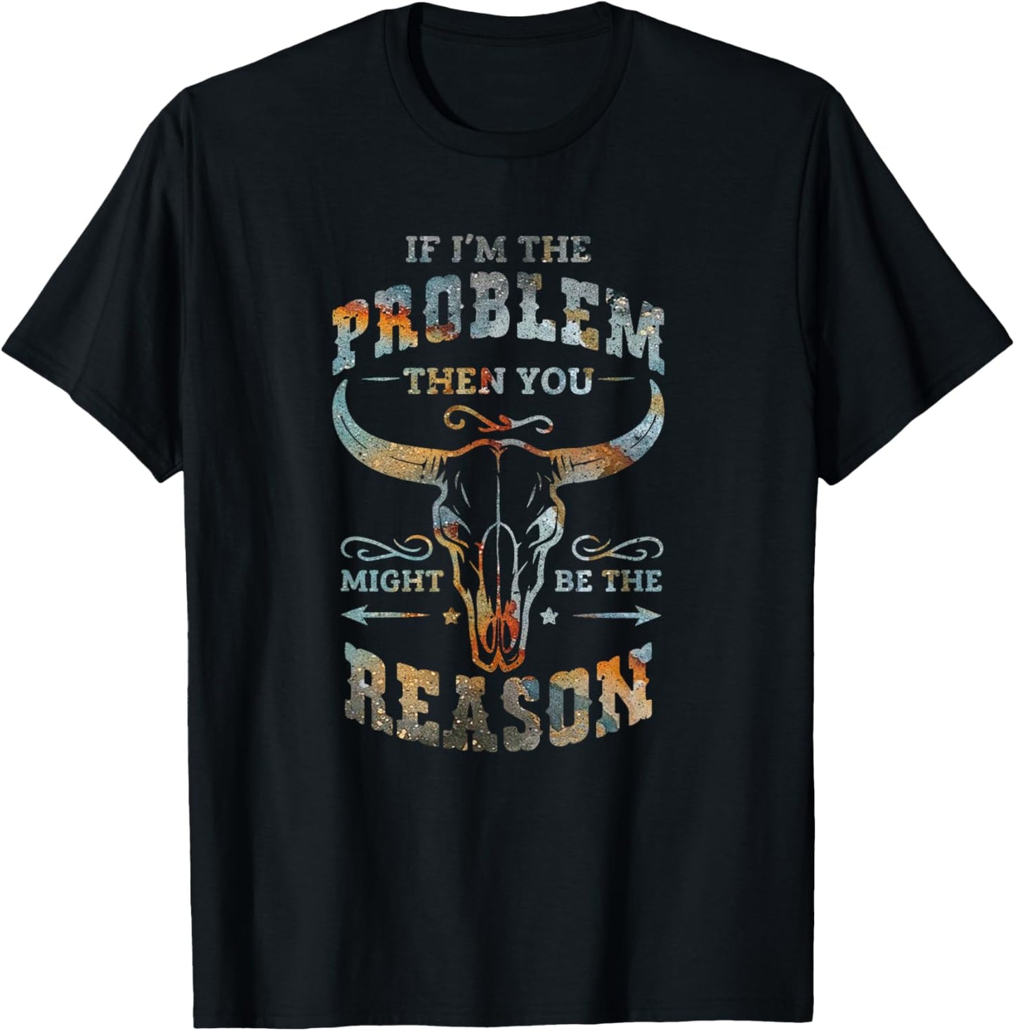 If Problem Is Vintage You Might Be The Reason Funny Graphic T-Shirt