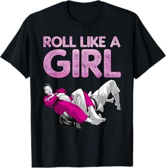 Funny Jiu Jitsu Art For Women Girls Kids Brazilian Jiu Jitsu T-Shirt