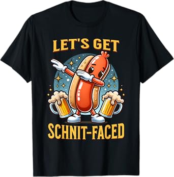 Let's Get Schnit-faced German Dabbing Sausage Oktoberfest T-Shirt