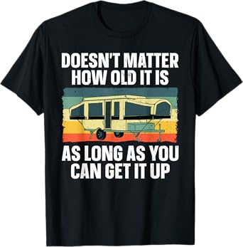 Best Pop Up Camper Art For Men Women Pop Up Trailer Camping T-Shirt