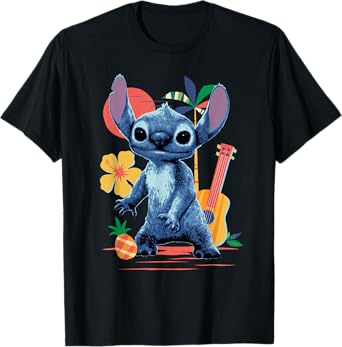 Disney Lilo & Stitch Live-Action Movie Musical Beach Fun T-Shirt