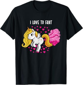 I Love to Fart a Unicorn Love Fart T-Shirt