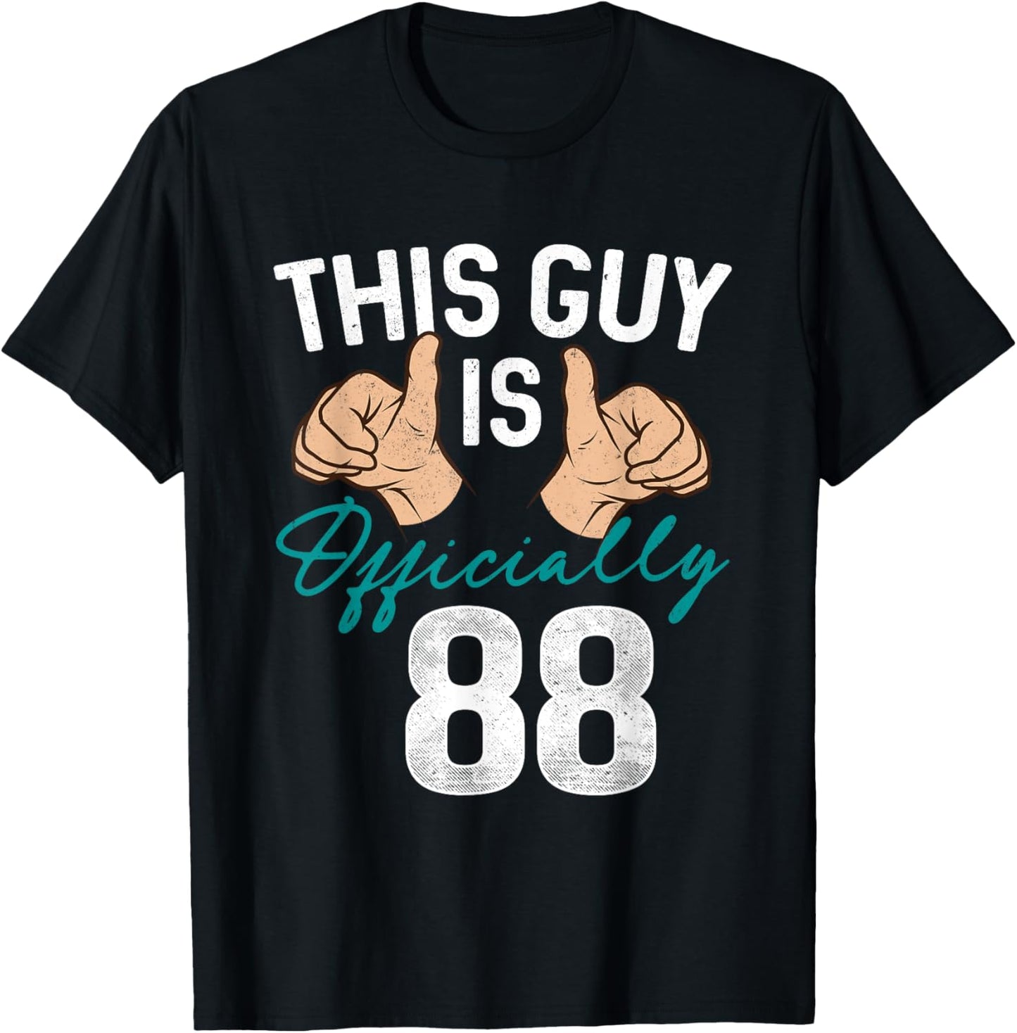 88 Birthday This Guys Is Officially 88 Years Old 88th Bday T-shirt