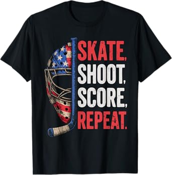 Hockey Shirt Hockey Boy Gifts Stuff Ice Hockey Jersey T-Shirt