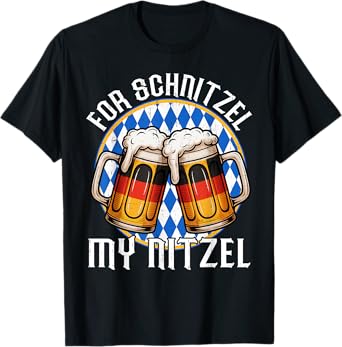 For Schnitzel My Nitzel Beer Mug Oktoberfest Men Women T-Shirt
