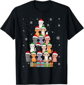 Christmas Cats Xmas Meow Christmas T-Shirt