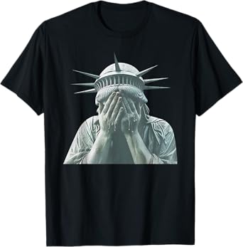 Resist Statue of Liberty Crying Protest Equality Men Women T-Shirt